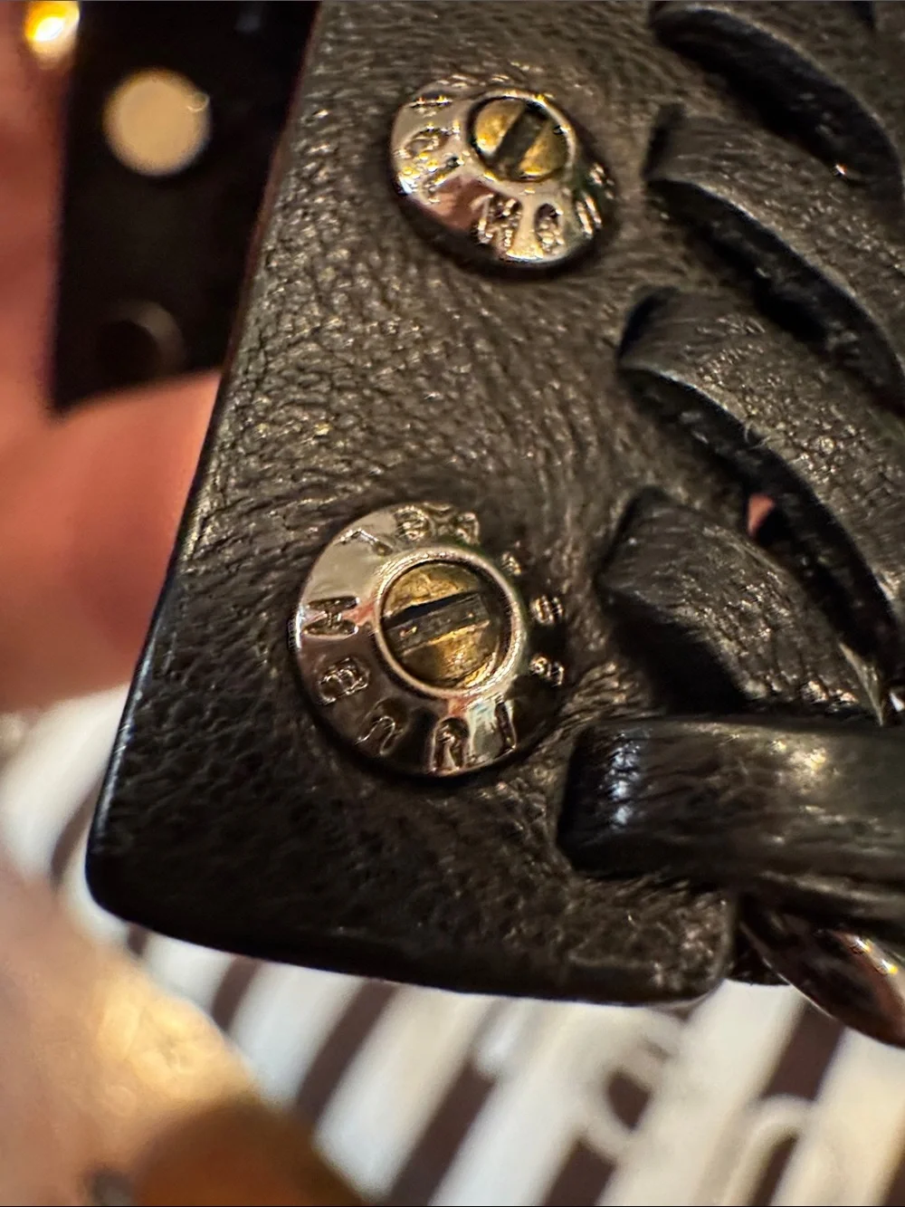 henri bendel croc embossed